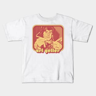 Uri Geller // Retro Spoon Bending Design Kids T-Shirt